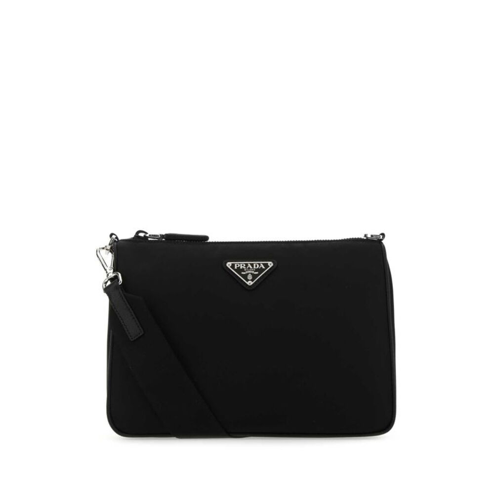 Prada Men Black Re-Nylon Crossbody Bag